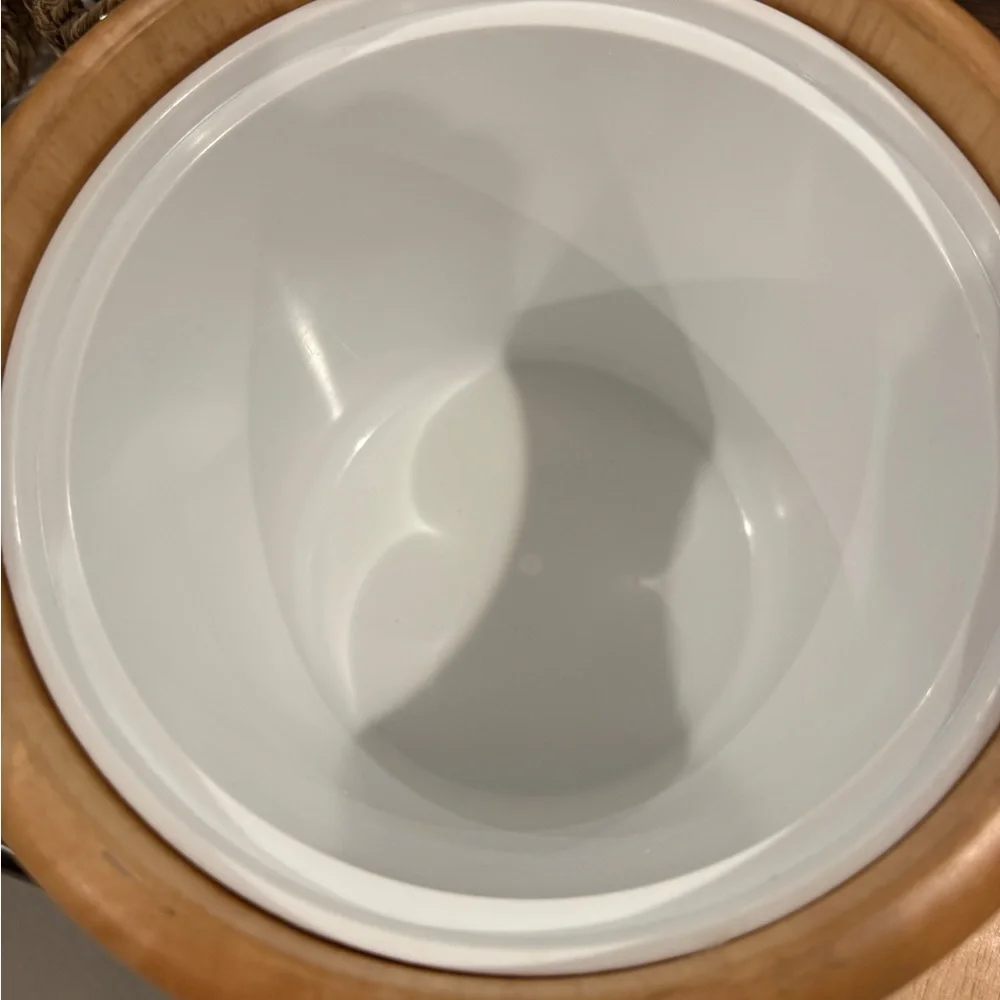 Vintage Ice Bucket wood made in Thailand